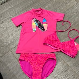 Girls 3 pc swimsuit